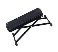 TOYANDONA Reposapiés de Guitarra Plegable Pedal Ajustable, Soporte Antideslizante y Estructura Metálica para Práctica Profesional o Principiantes