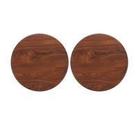 TOYANDONA Repuesto Asiento Taburete Redondo Madera Maciza 29 Cm Diámetro 2 Piezas para Barra Comedor Hogar, Superficie Lisa Resistente Uso en Cantinas y Espacios Comunes