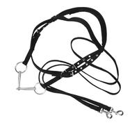 TOYANDONA Riendas ecuestres Caballo Cabestro cabestros de Cuerda para Caballos Cuerda de Caballo Cabestro de Cuerda Suministros para establos de Caballos Nylon Negro