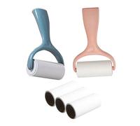 TOYANDONA Rodillo Quitapelusas para Mascotas con Mango Sólido Color Azul y Rosa Removedor Manual de Pelos de Perro para Ropa Muebles y Mantas Reutilizable y Duradero sin Fuente de Energía