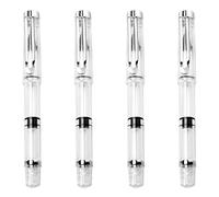 TOYANDONA Rotuladores de Acuarela Pincel de Caligrafía 4 Unidades Punta de Pelo Suave Tipo Animal Estilo Bolígrafo Recargable Pistón Adecuado para Caligrafía Escritura y Dibujo