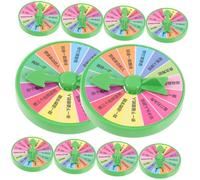 TOYANDONA Rueda De Juego Giratoria 6,5 Cm para Fiesta, Niños y Adultos, Plástico Ligero, Juego De Castigo Interactivo para Entretenimiento y Rifas, Set De 10 Piezas