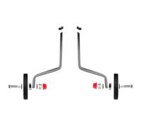 TOYANDONA Ruedas Auxiliares para Bicicleta Infantil, Juego de 2 Piezas de Acero Resistente y Pegamento Flexible, Estabilizadores Aplicables Plateados para Aprender a Montar Bicicleta Seguro