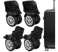 TOYANDONA Ruedas Giratorias Aplicables Para Maleta De Plástico 4 Piezas, Repuestos Silenciosos y Suaves Para Equipaje De Viaje, Accesorios De Ruedas Compatibles Maletas Estándar