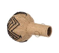 TOYANDONA Rustic Handwoven Paper Rope Vase with Iron Reinforcement Lightweight Floral Holder For Dried Flowers Farmhouse Centerpiece For Dining and Wedding Decorations