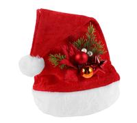 TOYANDONA Santa Hat For Adults Festive Plush Christmas Beanie Warm Holiday Headgear For Winter Parties And Year Celebrations