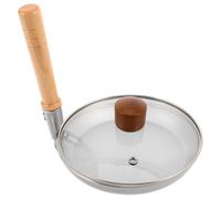 TOYANDONA Sartén Japonesa Pequeña Antiadherente para Tortilla con Mango Vertical y Tapa, Sartén para Huevos de 17 Cm, Adecuado para Cocina Doméstica y Recetas Tradicionales como Oyakodon