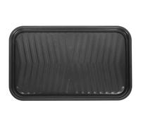 TOYANDONA Sartén para Parrilla de Hierro Fundido Antiadherente, Plancha Rectangular Mediana 40x24,5 Cm para Barbacoa, Cocina al Aire Libre y Asado de Carne Fácil de Limpiar