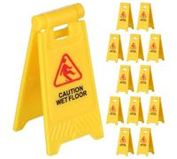 TOYANDONA Señales De Precaución Realistas para Casa De Muñecas para Niños, Mini Barricadas De Carretera 20 Piezas, Juego Educativo, Simulación De Tráfico y Seguridad Vial para Interiores y Escuelas