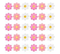 TOYANDONA Servilletas de Papel Estampadas Diseño de Margaritas 60 Unidades 20 Rosa 20 Fucsia 20 Dorado Ideales para Fiestas Cumpleaños y Decoración de Mesa Primaveral