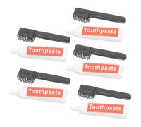 TOYANDONA Set de 10 Piezas de Mini Cepillos de Dientes y Pasta de Dientes en Resina, Accesorios para Manualidades Diy, Adornos para Casas de Muñecas y Amuletos Artesanales, Color