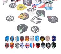 TOYANDONA Set de 90 Vuelos para Dardos Profesionales, Alas de Plástico Ligero, Colas Creativas, Suministros Portátiles para Uso en Sala de Juegos y Práctica de Dardos