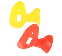 TOYANDONA Silbato Nasal para Entrenamiento de Embocadura 2 Piezas Flauta Nasal Infantil de Plástico Amarillo y Rojo Dispositivo Compacto para Mejorar Respiración y Técnica Musical