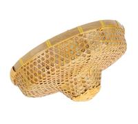 TOYANDONA Sombrero de Bambú Protector Solar Protección UV Tamaño 365X14 CM Ligero y Transpirable Adecuado para Pesca Agricultura y Actividades al Aire Libre