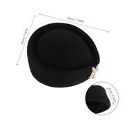 TOYANDONA Sombrero de Fieltro para Azafata Diseño Francés Color Azul Marino Talla Única Accesorio para Cosplay y Disfraces de Vuelo Ligero y Transpirable para Eventos y Juegos de rol