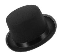 TOYANDONA Sombrero de Tela Negra de Halloween para Adultos Creativo Diseño Ligero Fácil de Almacenar y Transportar, Adecuado para Decoraciones de Fiesta y Espectáculos de Conjuro