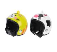 TOYANDONA Sombreros Protectores para Aves y Mascotas, Cascos Cómodos y Portátiles de Material PP, Diseño Original, Tamaño 4.5X4X4 CM para Protección Solar y Lluvia en Aves de Corral