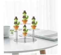 TOYANDONA Soporte Acrílico Escalonado para Joyas y Figuras Organizador Compacto de Exhibición para Escritorio Diseño Transparente Resistente y Fácil de Usar