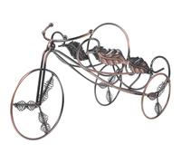 TOYANDONA Soporte Botellas de Vino Metal Forma de Carro Vintage Exhibidor de Mesa para Decoración Hogar y Almacenaje para Amantes del Vino Uso Fiesta y Regalo