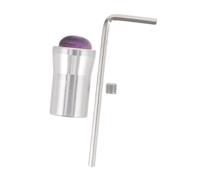TOYANDONA Soporte de Diapasón Terapéutico de 12mm con Base de Amatista para Diapasones Terapéuticos, Accesorios de Yoga Curativo y Meditación con Cristal y Aleación de Aluminio