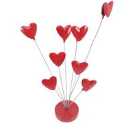 TOYANDONA Soporte de Fotos y Notas Forma de Corazón con Ramas de Acero Inoxidable para Mesa Pinza Organizadora de Postales y Mensajes para Sobremesa y Escritorio