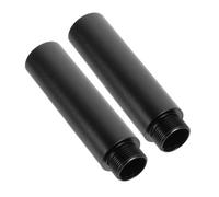 TOYANDONA Soporte De Micrófono De Extensión De Metal 2 Piezas 5/8 Pulgadas Negro, Tubo De Soporte Duradero Para Brazo Articulado, Accesorio Para Micrófonos y Brazos Amortiguadores, Uso Profesional