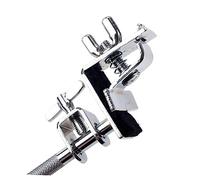TOYANDONA Soporte De Montaje Para Cencerro De Tambor Abrazadera De Metal Para Batería Compatible Cencerros y Bloques De Plateado