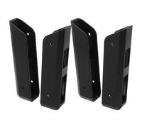 TOYANDONA Soporte de Pared para Básculas Digitales de Peso Corporal Negro de Acrílico, Resistente Necesidad de Taladro, Paquete de 2 Unidades para Espacios Ordenados
