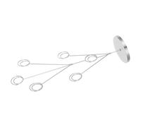 TOYANDONA Soporte de Sobremesa para Notas y Tarjetas con Clip Múltiple, Expositor Vertical de Metal en Forma de Pavo Real Plateado, Portanúmeros de Mesa para Bodas y Restaurantes,