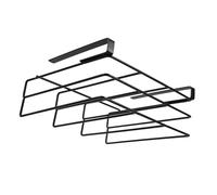 TOYANDONA Soporte de Tabla de Cortar Negro sin Taladro, Organizador de Cocina de Doble Capa Grande para Almacenamiento y Ordenación, Estante Colgante Versátil para Tablas de Cortar