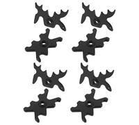 TOYANDONA Soporte de Taco de Billar de Plástico Negro 13 Mm, 8 Piezas Cabezas de Tipo Ciervo y Araña, Accesorios para Mesa de Billar y Reposa Tacos, Adecuado para Sala de Juegos y