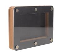 TOYANDONA Soporte Magnético para Tarjetas Deportivas de Acrílico Negro, Protección Segura y Optimización de Espacio, Montaje en Pared para Estilo Moderno Hogar o Tienda