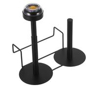 TOYANDONA Soporte Negro de Supermercado de Hierro para Colgante Bolsas | Bolsas de Venta Menor Frutas, Organización Vertical, Dispensación Sencilla, Uso en Tiendas y Comercios