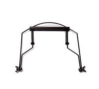 TOYANDONA Soporte para Armónica de 10 Hoyos Negro, Marco de Acero Inoxidable, Accesorio Ajustable para Mástil, Compatible Armónicas de Blues y Folk, Adecuado para Tocar Manos Libres