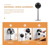 TOYANDONA Soporte para Casco de Motocicleta de Aluminio Expositor de Escritorio sin Perforación Base Estable Soporte para Guardar Cascos y Sombreros Adecuado para Uso Doméstico y Tienda