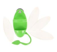 TOYANDONA Soporte para Comida de Pájaros Hueso de Sepia para Loros, Plástico Verde, Fácil de Limpiar, Accesorio para Jaulas de Aves en Suministros para Mascotas