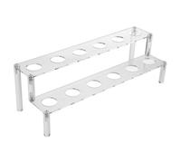 TOYANDONA Soporte para Conos de Helado de Acrílico 12 Cavidades para Exhibir Conos en Mercados, Picnics y Tiendas