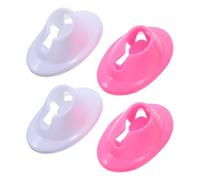 TOYANDONA Soporte para Esmaltes de Uñas de Silicona Antideslizante para 8 Botellas, Expositor a Prueba de Derrames en y Rosa, Organizador Multifuncional para Salón y Decoración