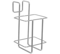 TOYANDONA Soporte para Gel Percha de Pared de Acero Inoxidable Plata para Mano y Tazas, Almacenamiento Versátil Hogar