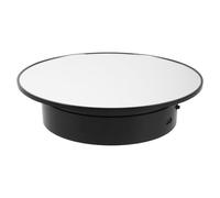 TOYANDONA Soporte para Joyas Batería Solar y Estructura Segura, Soporte Giratorio Automático para Uso Comercial y Retail, Tamaño 20x20x5 Cm