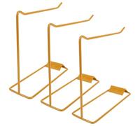 TOYANDONA Soporte para Muestras de Esmalte de Uñas de Hierro 3 Piezas Expositor Estable para Carta de Colores de Uñas Gel Adecuado para Salones y Centros de Formación Color Dorado