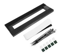 TOYANDONA Soporte para Pedalera de Efectos para Guitarra Eléctrica, Soporte Pequeño de Aleación Antióxido Negro, Accesorio Resistente para Montaje de Pedales en Conciertos y Estudio