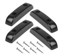 TOYANDONA Soporte para Pulgar Tornillos, 4 Piezas Negras, Reposapulgar Reutilizable para Guitarra Eléctrica, Accesorio Compacto y Ligero para Instrumentos Musicales