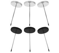 TOYANDONA Soporte para Recibos de Cocina Restaurante 6 Pcs Acero Inoxidable Tenedor de Tickets Negro y Plateado Organizador Pedidos Mesa Rápido Acceso