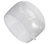 TOYANDONA Soporte para Sombreros de Plástico Transparente Blanco Válvula Lateral Ajustable para Cabeza 56-60 CM Organizador Inflable Tipo para Exhibición y Protección de Gorras de Béisbol