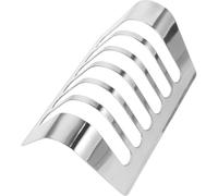 TOYANDONA Soporte para Tostadas de Acero Inoxidable 6 Ranuras, Rejilla para Pan de Mesa, Estante para Enfriar Pan de Molde, Cocina y Comedor, Uso Doméstico y Profesional, Utensilio