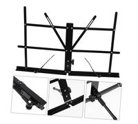 TOYANDONA Soporte Plegable para Partituras de Sobremesa Portátil y Ajustable para Música Lectura y Escritorio con Bolsa de Transporte