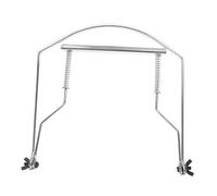 TOYANDONA Soporte Sujeción Estable de 10 Agujeros Armónica para en Acero Inoxidable Plateado Doble Tuerca para Manos Libres y en Interpretación Musical