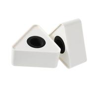 TOYANDONA Soporte Triangular para Micrófono de Logotipo Personalizable ABS Moldeado por Inyección, Diseño Portátil Compatible Micrófonos Profesionales para Reportajes y Transmisiones