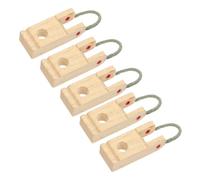 TOYANDONA Soportes de Eje para Línea de Piano Madera Duradera Caqui 5 Piezas, Suministros de Afinación Profesionales para Reparación y Mantenimiento de Pianos Eléctricos y Acústicos